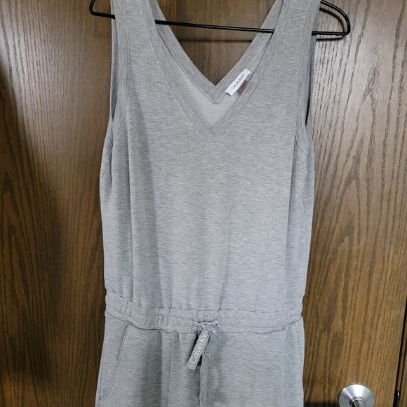 Calvin Klein Sleeveless Grey Jogger Jumpsuit Size Small - Picture 14 of 16